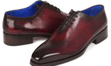 Paul Parkman Goodyear Welted Punched Oxfords in Bordeaux