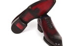 Paul Parkman Goodyear Welted Punched Oxfords in Bordeaux