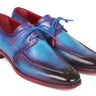 Paul Parkman Men's Apron Derby Shoes in Turquoise & Purple