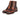 Paul Parkman Men's Burnished Leather Boots in Brown