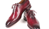 Paul Parkman Men's Burnished Wingtip Oxfords in Bordeaux
