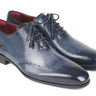 Paul Parkman Men's Burnished Wingtip Oxfords in Navy