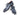 Paul Parkman Men's Burnished Wingtip Oxfords in Navy