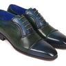 Paul Parkman Men's Cap-Toe Oxfords in Blue & Green