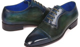 Paul Parkman Men's Cap-Toe Oxfords in Blue & Green