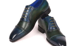 Paul Parkman Men's Cap-Toe Oxfords in Blue & Green