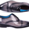 Paul Parkman Men's Cap Toe Oxfords in Gray Burnished
