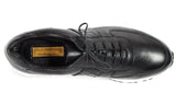 Paul Parkman Men's Floater Leather Sneakers in Black