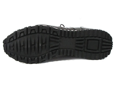 Paul Parkman Men's Floater Leather Sneakers in Black