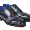 Paul Parkman Men's Goodyear Welted Oxford Shoes in Navy