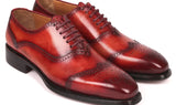 Paul Parkman Men's Goodyear Welted Oxford Shoes in Reddish Brown