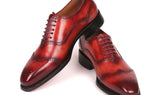 Paul Parkman Men's Goodyear Welted Oxford Shoes in Reddish Brown