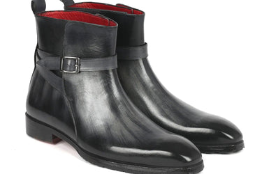 Paul Parkman Men's Jodhpur Boots in Gray Patina