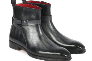 Paul Parkman Men's Jodhpur Boots in Gray Patina