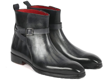 Paul Parkman Men's Jodhpur Boots in Gray Patina