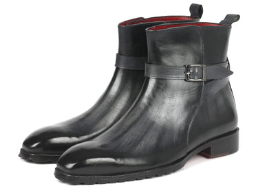 Paul Parkman Men's Jodhpur Boots in Gray Patina