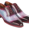 Paul Parkman Men's Leather Oxfords in Blue & Purple