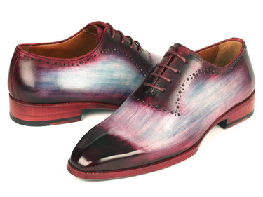 Paul Parkman Men's Leather Oxfords in Blue & Purple