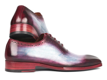 Paul Parkman Men's Leather Oxfords in Blue & Purple