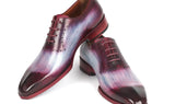 Paul Parkman Men's Leather Oxfords in Blue & Purple