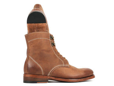 Paul Parkman Men's Nubuck Leather Boots in Brown