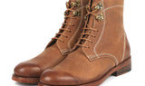 Paul Parkman Men's Nubuck Leather Boots in Brown