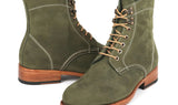 Paul Parkman Men's Nubuck Leather Boots in Green