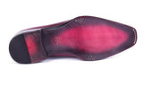Paul Parkman Men's Side Lace Oxfords in Purple & Gray