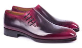 Paul Parkman Men's Side Lace Oxfords in Purple & Gray