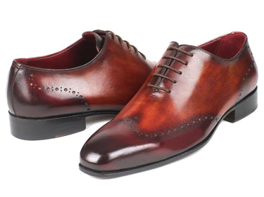 Paul Parkman Men's Wingtip Oxfords in Brown & Bordeaux