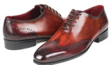 Paul Parkman Men's Wingtip Oxfords in Brown & Bordeaux