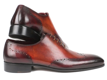Paul Parkman Men's Wingtip Oxfords in Brown & Bordeaux