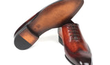 Paul Parkman Men's Wingtip Oxfords in Brown & Bordeaux