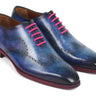Paul Parkman Men's Wingtip Oxfords in Parliament Blue