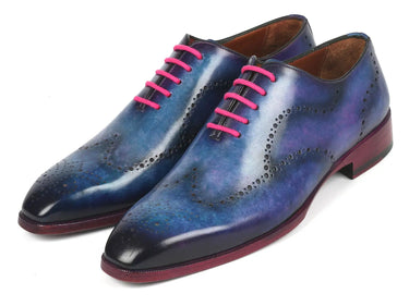 Paul Parkman Men's Wingtip Oxfords in Parliament Blue