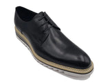 Carrucci Shoes Plain Toe Blucher Oxford