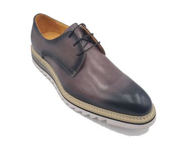 Carrucci Shoes Plain Toe Blucher Oxford