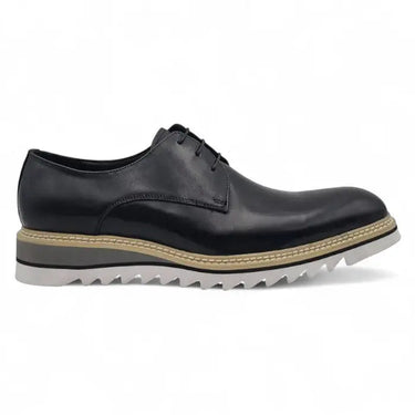 Carrucci Shoes Plain Toe Blucher Oxford in Black