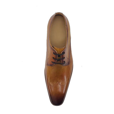 Carrucci Shoes Oxford Wing-Tip Leather Dress Shoe