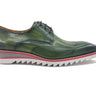 Carrucci Shoes Oxford Wing-Tip Leather Dress Shoe in Jade #color_ Jade