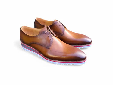 Carrucci Shoes Oxford Wing-Tip Leather Dress Shoe