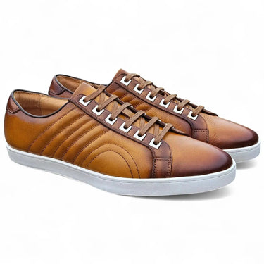Carrucci Primo Hand Burnished Leather Sneakers