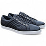 Primo Hand Burnished Leather Sneakers in Black #color_ Black