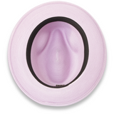 Ferrecci Tapa in Purple Crushable Straw Fedora