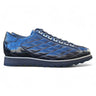 Quilted Leather Sneaker in Black #color_ Black