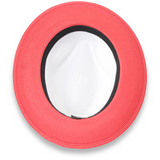 Ferrecci Tapa in Red and White Crushable Straw Fedora