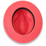 Ferrecci Tapa in Red Crushable Straw Fedora