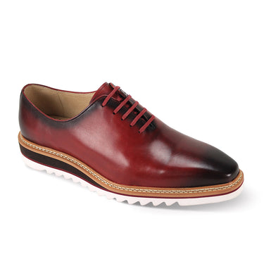 Giovanni Ruben Classic Hybrid Leather Oxford Shoes in Wine