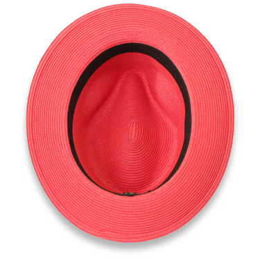Ferrecci Tapa in Ruby Crushable Straw Fedora