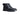 Rugged Leather Boot with Faux Shearling in Black #color_ Black
